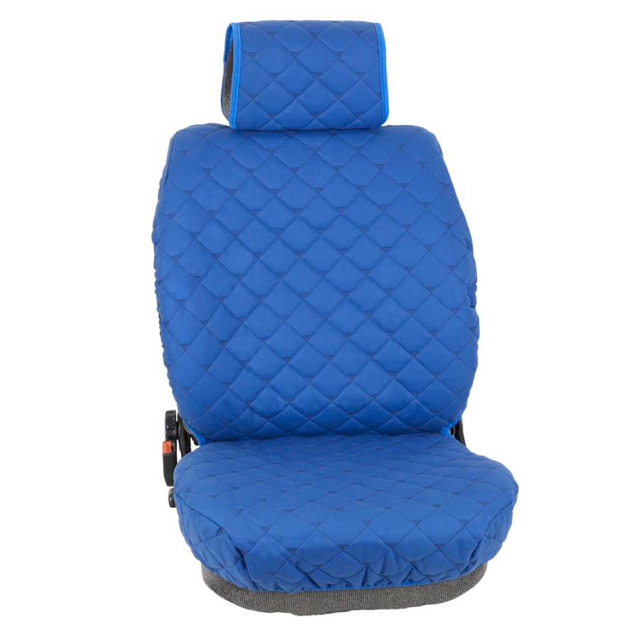 Coprisedili anteriori Misto Lino Azzurro 91 per Citroen C3 Aircross - Union  Textile - IT