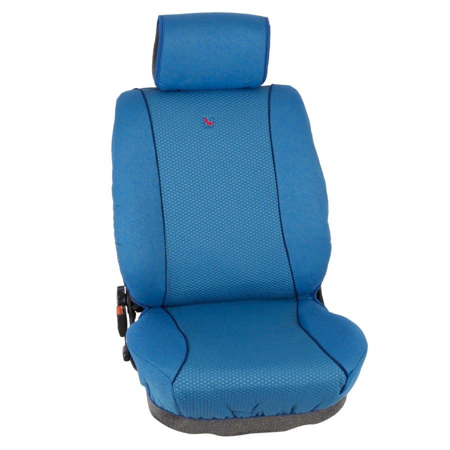 Coprisedili anteriori Misto Cotone Udine Blu 24 per Fiat Panda sedile  scorrevole - Union Textile - IT