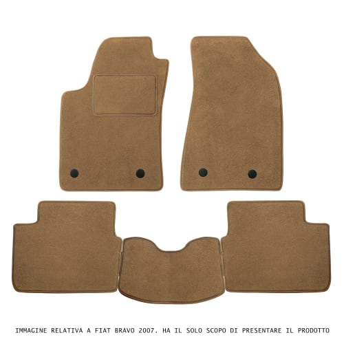 Tappetini City Beige 61 per Jeep Grand Cherokee con bagagliaio