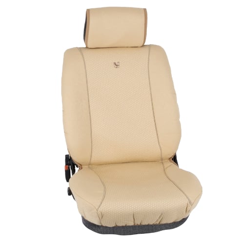 Coprisedili anteriori Misto Cotone Udine Beige 8 per Peugeot 306 Cabrio