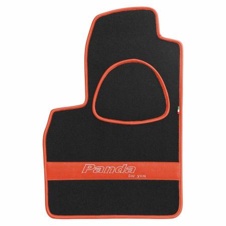 Tappetini per Fiat Panda prodotte dal 2003 al 2012 -  Ciak Elite Arancio